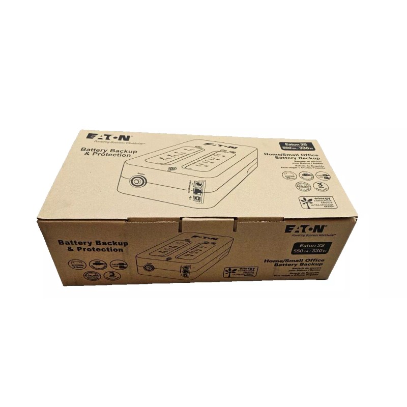 Eaton New Eaton 3S 550VA / 330W Desktop Mini-Tower UPS