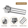 SpeTool 3/8" Radius Point Cutting Rounover Router Bits 1/2 Inch