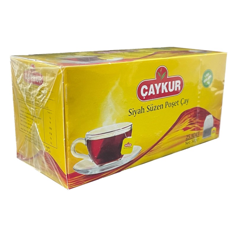 Turkish Black Tea Bags Çaykur- 2 package / Total 50