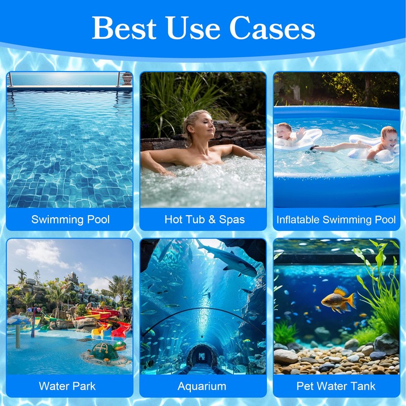 100PCS Multifunctional Chlorine Tablets for Swimming Pools, Hot Tubs &