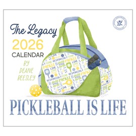 Legacy Publishing Group 2026 Wall Calendar 12-Month Schedule Organizer 12 x 13 Inch Paper With Brass Grommet Pickleball Is Life