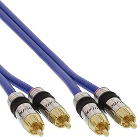 InLine RCA Cable 2x RCA Male to Male 10 m