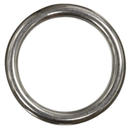 Pack of 2 Ring 3 x 20 mm Welded Polished Stainless Steel A4