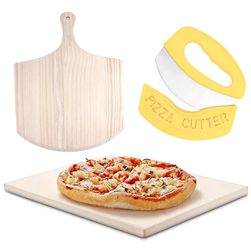 PIZZA STONE 15 x 12'' Rectangular Pizza Stone For Oven