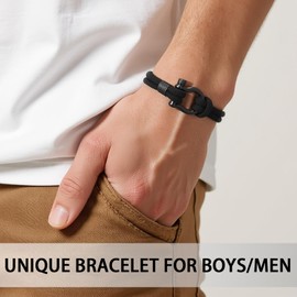 PINKDODO To My Son Bracelet Gifts from Mom Teen Boy Gifts Ideas for Kids Teens Teenage 8 10 12 14 16 13 15 11 Year Old Birthday Valentines Day Christmas for Son Guys