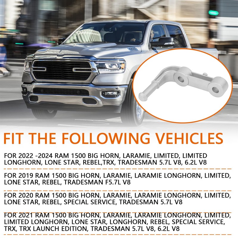 Rear Left Exhaust Bracket Muffler Support, Compatible with Ram 1500