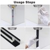 Coengwui Aluminum Corner Guards, Peel and Stick L-Shaped Molding Trim