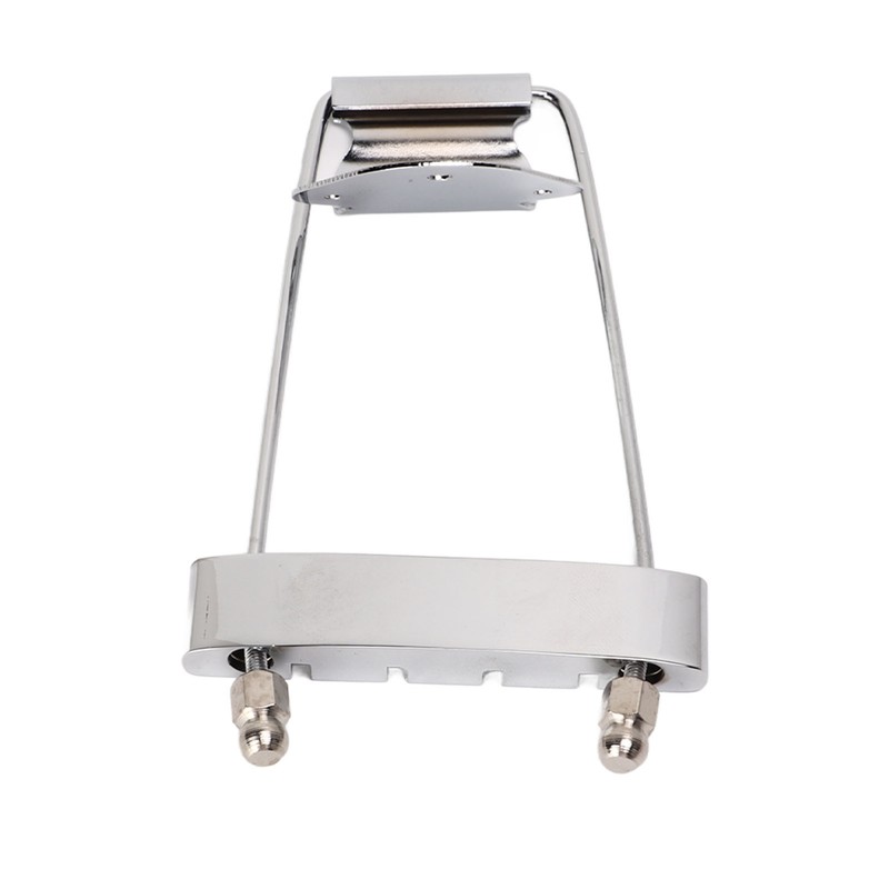 4 String Guitar Talipiece Metal Silver Burr Free Guitar Tailpiece