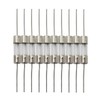 Tegg 10pcs 5x20mm Glass Cartridge Axial Lead Fuse Resistor Insurance