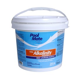 Pool Mate 25-Pounds Premium Alkalinity Increaser for Swimming Pools, 100% Sodium Bicarbonate, Made in USA