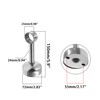 SAFYY 2 Pack Heavy Duty Stainless Steel Ceiling Mount Curtain
