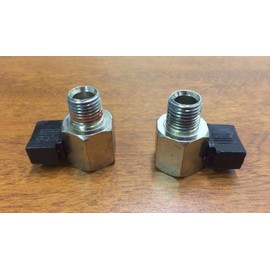 1/4" Drain Cock Ball Valve 2 Pieces Set replacement for Air Compressors