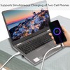 QIANRENON 2 in 1 USB C Charger Splitter Adapter Type