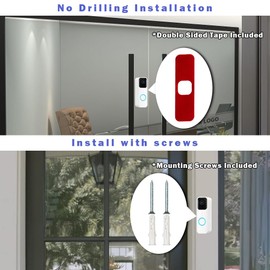 All-new Blink Doorbell Corner Mount, Adjustable Angle (15/30/45 Degrees) Mount Kit for Blink Video Doorbell, Wider Viewing Range Blink Wedge Mount, Blink Doorbell is NOT Included(White)