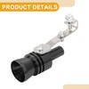 Partuto 2 Pcs XL Universal Turbo Whistle Muffler - Aluminum