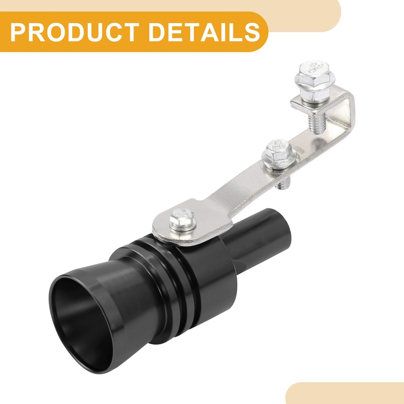 Partuto 2 Pcs XL Universal Turbo Whistle Muffler - Aluminum