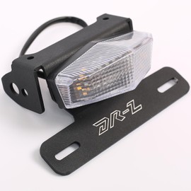 FTQYZDP Tail Tidy Kit for DRZ400 DRZ400S DRZ400SM DRZ400E 2000-2024 2025 Motorcycle License Plate Holder with Integrated LED Tail Light, Brake & Turn Signals (Clear)
