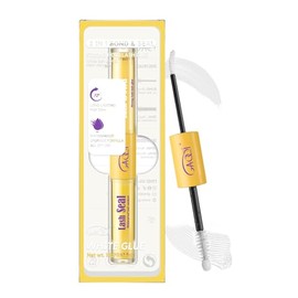 GAQQI Lash Bond and Seal Waterproof, Lash Cluster Glue Strong Hold for 72H+, White Eyelash Glue for DIY Eyelash Extensions, Long-Lasting & Gentle Formula, 10ml