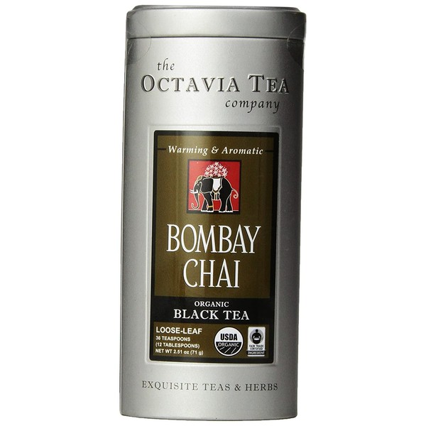 Octavia Tea Bombay Chai (Organic, Fair Trade Black Tea), 2.51 Ounce