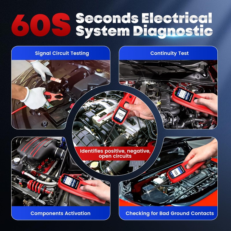 Autel PowerScan Automotive Circuit Tester, Power Circuit Probe Tool, 12-24V