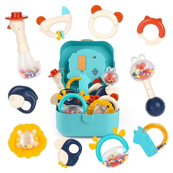 Baby Toys 0-6 Months Baby Rattles 0-6 Months Sensory Toys