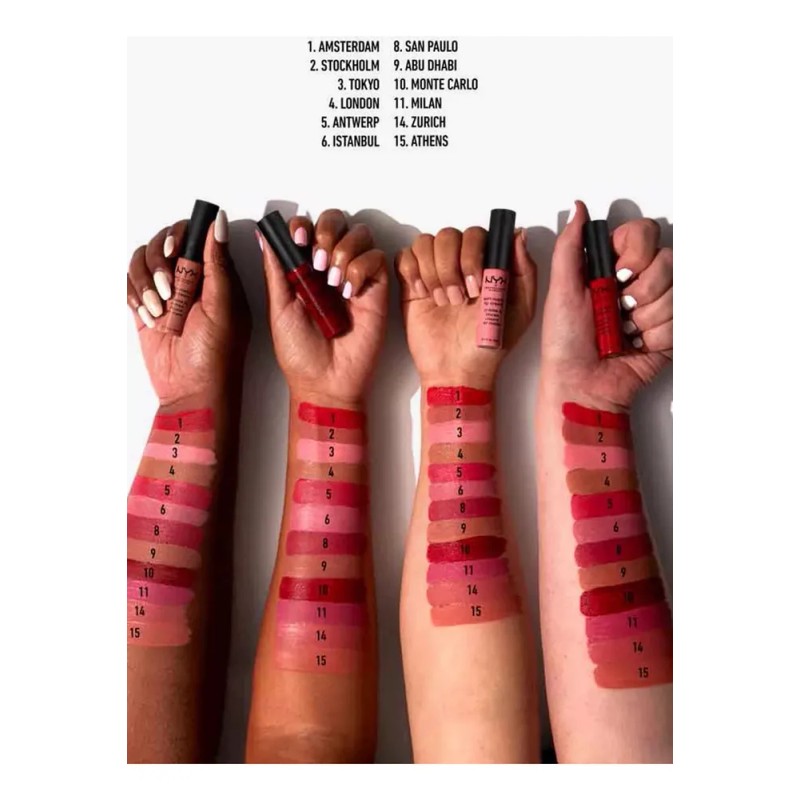 Labial Soft Matte Lip Cream Color London NYX Professional Makeup