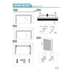 MYshade Cordless 1" Cellular Shades Accessories Mounting Brackets Window Shades