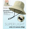 Waterproof Bucket Hat for Women Men Rain Hat UPF 50+