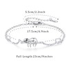 JUSTKIDSTOY Sloth Bracelets Sterling Silver “Slow Down Be Happy” Slider