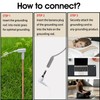 Grounding Rod with 2Pcs Ground Wire, Connects Your Body to
