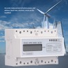 7 Digit LCD Electric Energy Meter 35mm DIN Rail Mounting