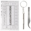 SHINEOFI Professional Eyeglass Repair Kit of Screws Nose Pads with
