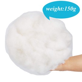BUTUZE Polyester Fiber, Premium Fiber Fill, High Resilience Fill Fiber, Stuffing for Small Dolls Part Pillow Comforter DIY, 5.3oz, Recyclable (Natural White, 150g)
