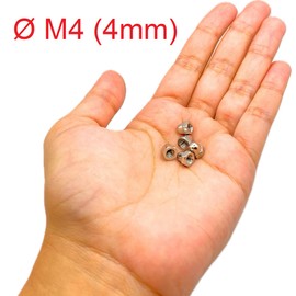 Cap Nut Stainless Steel M4 | Hex Nuts | Standard DIN 1587 Made of Stainless Steel A2-070 (V2A/304) | Nuts with Protective Cap Made of Stainless Steel, Protection for Screws, Bolts, Threaded Rods