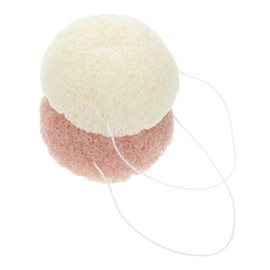 Baluue 2pcs Facial Cleansing Sponge Face Scrubber for Women Deep Pore Cleaning Facial Scrubber Natural Exfoliating Sponge Face Spa Tool for Her Random Color