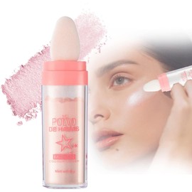 Polvo De Hadas - Body Glitter Highlighter Powder Fairy Stick for Makeup Shimmer and Shine High Gloss Blush Contour Powder Makeup - 3 Colors Sparkle Patting Powder For Hair Face Eyes Body