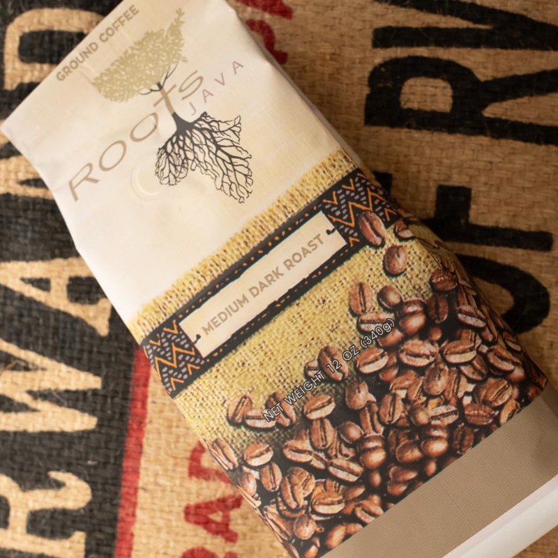 Roots Java Signature Medium Dark Roast Ground Coffee – Single-Origin