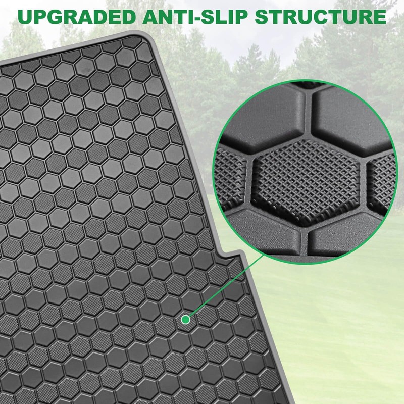EZGO TXT Golf Cart Floor Mat, Upgraded Full Coverage Liner