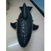Inflatable Whale Mount Swim Ring, Shark Float, Dolphin Pool Toy [lf2273] Free Size/175*90cm Silver Gray 5ea