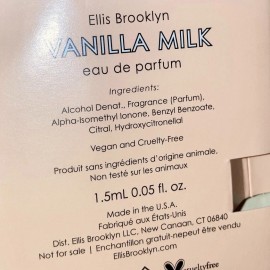 Ellis Brooklyn Vanilla Milk Eau de Parfum Sample Spray .05oz, 1.5ml New in Card