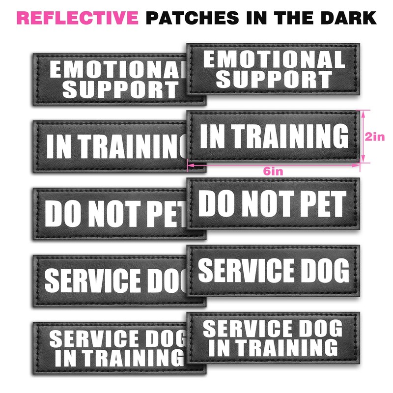 WINSEE Service Dog Vest Harness for Medium Dog, Tactical Working