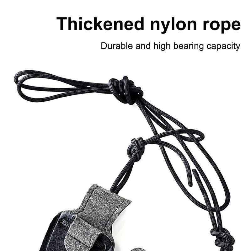 DONGKER Longbow Stringer, Thickened Nylon Recurve Tensioning Cord, Leather Long