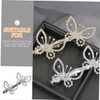 Gatuida 3Pcs Rhinestone Butterflies Barrette Hair Clips for Women Elegant