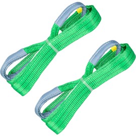 HELIX Sling Belt (Set of 2) 3.3 ft (1 m) Width 1.9 inches (50 mm), Working Load Capacity 448.3 lbs (2,000 kg), Nylon Sling, Lifting, Towing, Helix, 2T, Japanese Instruction Manual Included