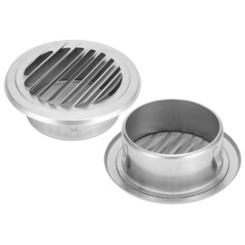 125mm Diameter Flat Grid Duct Vent 304 Stainless Steel for Indoor and Outdoor Air