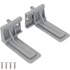TOUCH Rear Mounting (1 Pair, 2 Pcs) for 1/2 and 5/8 INCH Undermount Soft-Close Drawer Slides Socket, Drawer Track Back Mount Brackets for Face Frame Cabinets Drawer Gildes