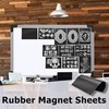 40Pcs Rubber Magnetic Sheets Thickness with Clear Stamp Die Storage