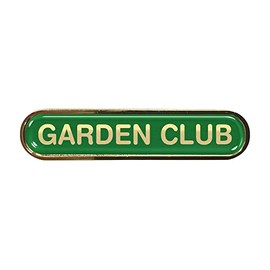 Capricornone Garden Club Gel Domed Green School Bar Badge