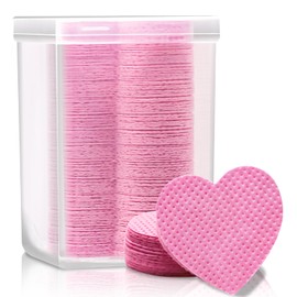Embagol Eyelash Extension Glue Wipes 200 PCS Lint Free Nail Wipes Non-Woven Fabric Lash Glue Nail Polish Remover for Lash Extension Supplies (Pink)