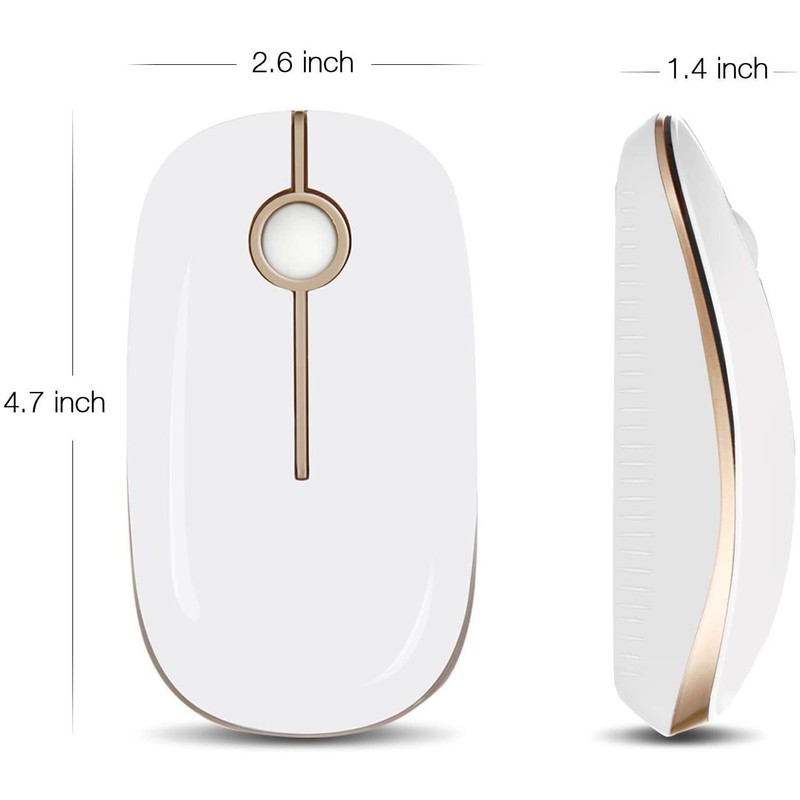 Wireless Mouse, Vssoplor 2.4G Slim Portable Computer Mice with Nano